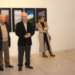 Elisa Pereira, Álex Vázquez y alumnos de UVIGO